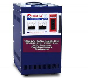 Ổn áp nishu 7,5kva dải 50v - 250v