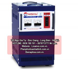 Ổn áp nishu 10kva dải 90v - 250v