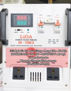 Ổn áp lioa SH 7,5kva thế hệ 2 mới